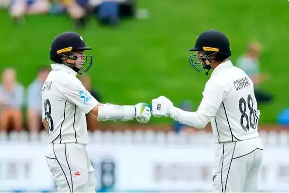 वेलिंगटन टेस्ट : न्यूजीलैंड की मजबूत शुरुआत, डेवोन कॉनवे का अर्धशतक
