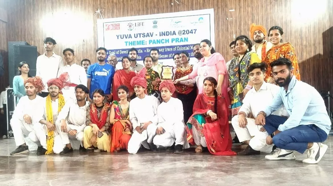 सरकारी पॉलिटेक्निक उधमपुर ने पंच प्राण युवा उत्सव भारत में जीता दूसरा पुरस्कार