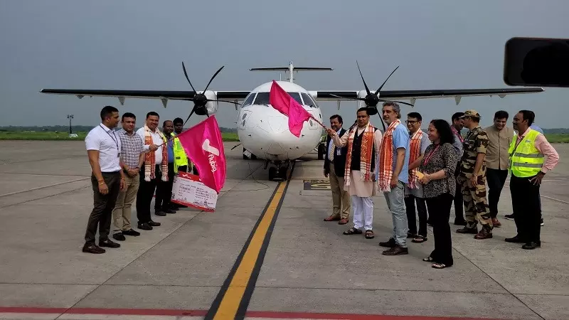 जयंत मल्लाबरुवा ने सिलचर के लिए फ्लाई बिग उड़ान सेवाओं को दिखाई हरी झंडी