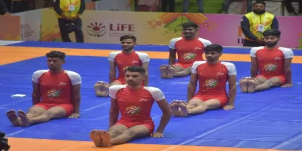 खेलो इंडिया यूनिवर्सिटी गेम्स: दूसरे दिन पुरुष योगासन एथलीटों ने दिखाया दम
