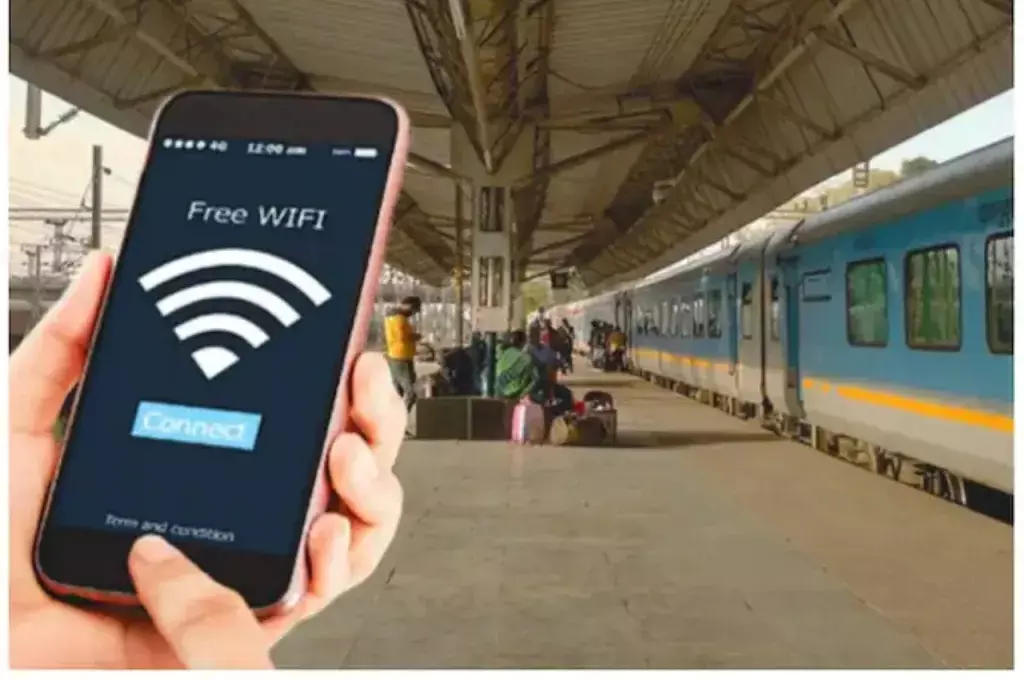रेलवे स्टेशनों पर यात्रियों को फ्री हाई स्पीड इन्टरनेट सुविधा